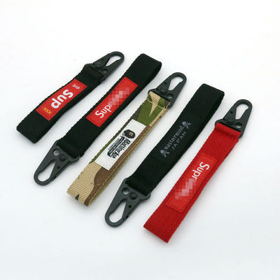 Cinturón de pulsera de poliéster personalizado llavero de cordón de nylon llavero de cordón 30 días Política de devolución