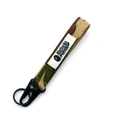 Cinturón de pulsera de poliéster personalizado llavero de cordón de nylon llavero de cordón 30 días Política de devolución
