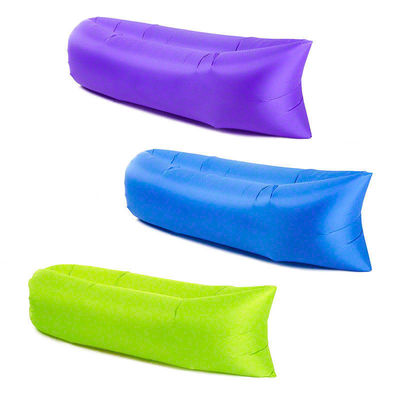 Sofá de playa exterior portátil de aire acampar Sofá plegable inflable perezoso 1 pieza Min.Order