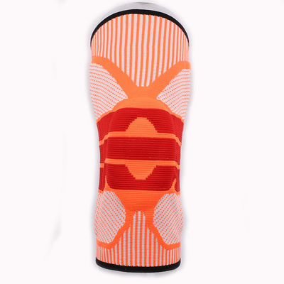 Deporte de silicona de nylon de rodilla de compresión de rodilla soporte de apoyo para la protección de baloncesto
