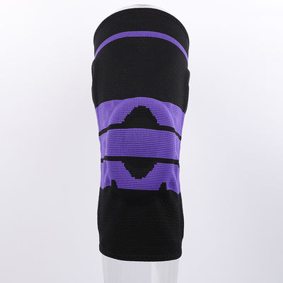 Deporte de silicona de nylon de rodilla de compresión de rodilla soporte de apoyo para la protección de baloncesto