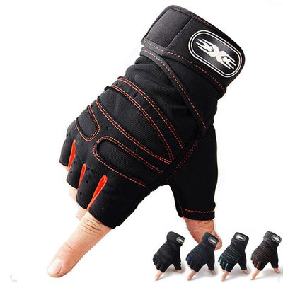 Guantes de ciclismo personalizados de medio dedo para adultos Respirables y absorbentes de humedad