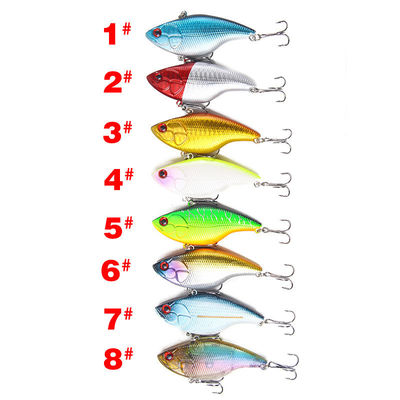Cebo 3D Ojo Artificial 6 Gancho Minnow Cebo de pesca de plástico duro Cebo de natación para pescadores