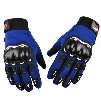 Adultos Guante de motocicleta de dedo completo de exterior Guante táctico de cuero antideslizante personalizado
