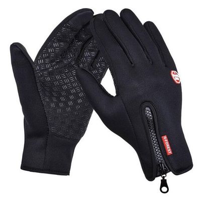 Guantes de bicicleta de montaña con pantalla táctil de dedo completo Antiderrapante Guante de carreras a prueba de viento