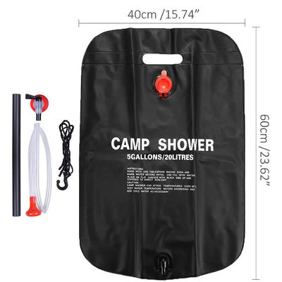 Ducha de acampada con calefacción solar de 20L para exteriores Ducha de playa de PVC bolsa de agua asequible