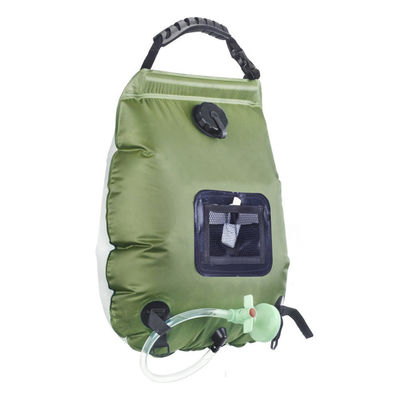 20L Saco de ducha con calefacción solar para acampar al aire libre Kit de accesorios de ducha portátil