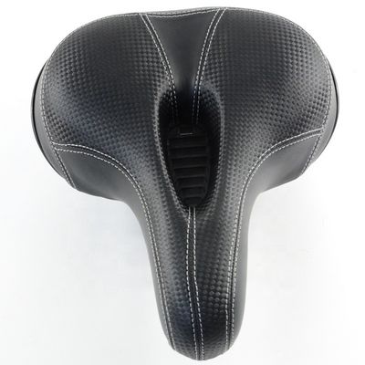 Silla de bicicleta exterior suave y ancha para ciclismo asiento de bicicleta de montaña de cuero PU cómodo