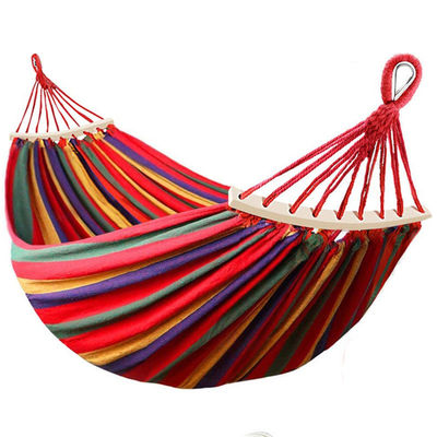 Hamaca de nylon ligera y compacta para 2 personas para acampar al aire libre