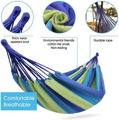 Capacidad de peso de 80-200 kg Cama de jardín colgante de algodón para viajes y personalizados