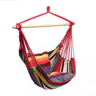 Silla de hamaca colgante de jardín Silla colgante de algodón Compacta y cómoda para viajar