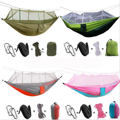 Paracaídas plegables portátiles al aire libre de nylon para acampar hamaca columpiada con solicitud personalizada