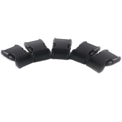 Collar de perro de plástico negro de 20 mm con convenientes hebillas de liberación rápida