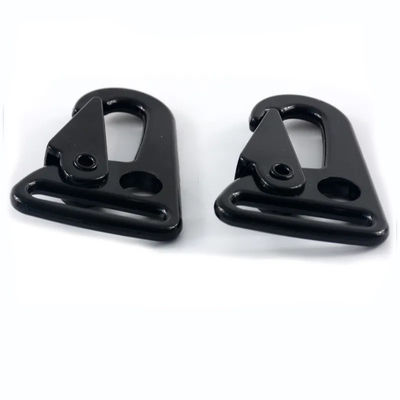 Cadenas de llaves HK de metal negro de 25 mm, gancho de águila para collar de mascotas, tiempo de entrega estimado.