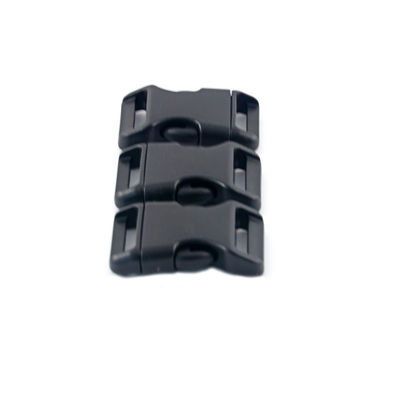 Fijación curva de paracorda ligera de 20 mm de plástico de liberación rápida lateral Fijación para mochila