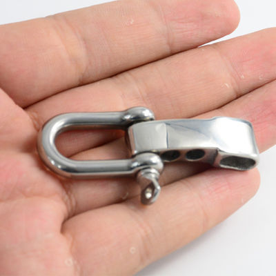 Brazalete para fijación segura de paracaídas con tornillo de acero inoxidable ajustable