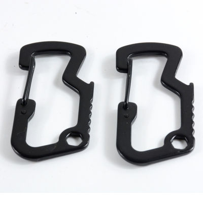 GSD201 Multifunción EDC Tactical Carabiner Hook Anillo de llave de aleación de zinc para acceso rápido
