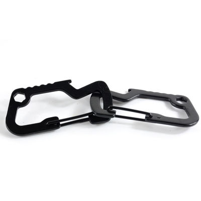 GSD201 Multifunción EDC Tactical Carabiner Hook Anillo de llave de aleación de zinc para acceso rápido