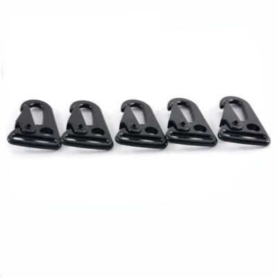 Costo de envío Aleación de zinc 25mm llavero Snap Hook Carabiner negro HK clip para bolsas