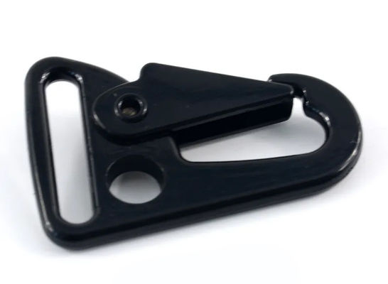 Costo de envío Aleación de zinc 25mm llavero Snap Hook Carabiner negro HK clip para bolsas