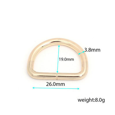 US 20mm 25mm Oro Metal D Ring Bolso de abrazadera Accesorios con 30 días de política de devolución