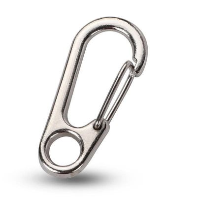 Mini Aluminio EDC Carabiner Clip Keychain Key Ring Snap Hook Paquete Peso bruto 0,050kg