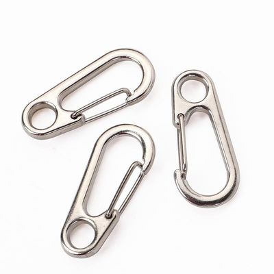 Mini Aluminio EDC Carabiner Clip Keychain Key Ring Snap Hook Paquete Peso bruto 0,050kg
