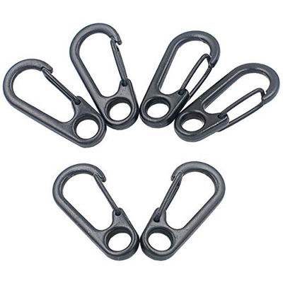 Mini Aluminio EDC Carabiner Clip Keychain Key Ring Snap Hook Paquete Peso bruto 0,050kg