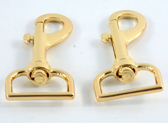 25 mm Dorado Girativo Perro Gancho de Snap Custom Zinc Aleación Metal Perro Gancho SDR567 Plating Chrome