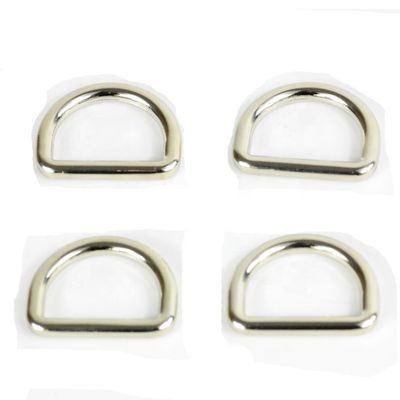Política de reembolso de 30 días 25mm soldado aleación de zinc D anillo metal D-anillo hebilla para bolso de mano