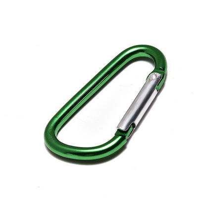 5cm D forma de aluminio redondo carabiner exterior de resorte Snap ganchos y resistentes para el exterior