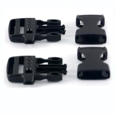 Personalización 20mm ajustable para emergencias Paracord de plástico de liberación lateral silbato correa