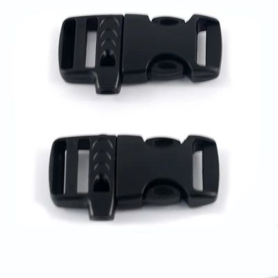 Personalización 20mm ajustable para emergencias Paracord de plástico de liberación lateral silbato correa