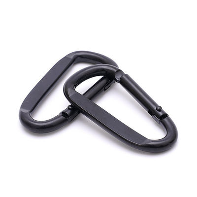 Costo de envío Aluminio Flat D Ring Metal Keychain Carabiner Hook Muestras US 1/piece