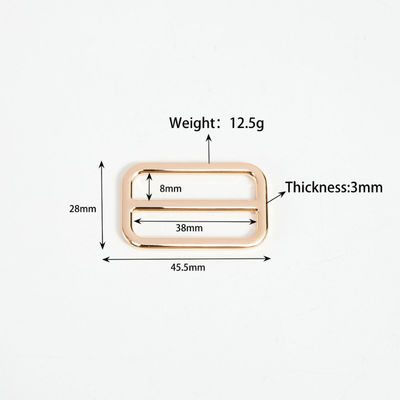 Deslizador de metal ajustable de 25 mm para bolso de mano Triglide Buckle Usado Bolso de mano o collar para perros