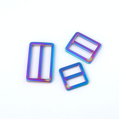 25mm 20mm aleación ajustable correa de metal Tri deslizador de deslizamiento para bolso de mano o collar para perros