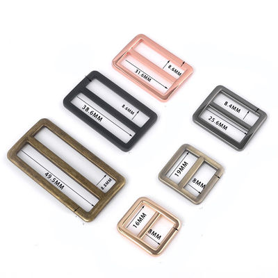 25mm 20mm aleación ajustable correa de metal Tri deslizador de deslizamiento para bolso de mano o collar para perros