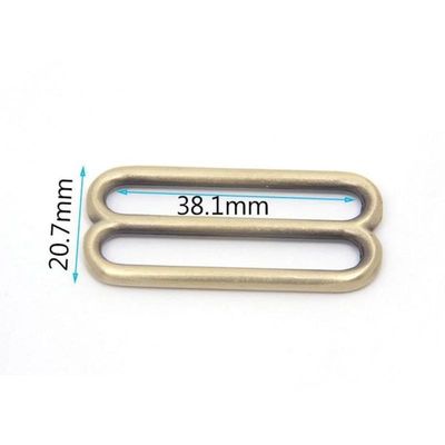 38mm Tri Metal Glide Adjuster Buckle Bolso de mano hardware deslizador con construcción resistente