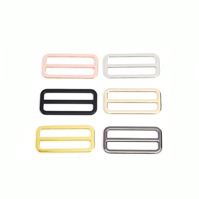 Cinturón de aleación de zinc ajustable Tri Glide Slider Buckle 20mm 25mm 38mm para el costo de envío