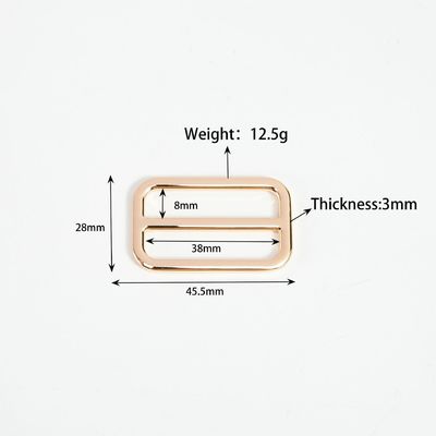Cinturón de aleación de zinc ajustable Tri Glide Slider Buckle 20mm 25mm 38mm para el costo de envío